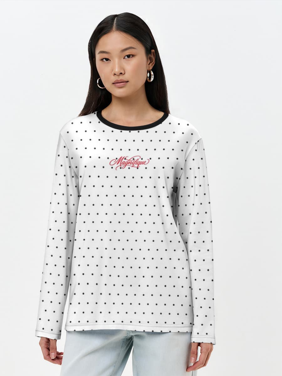 Women's long sleeve shirt. Cotton