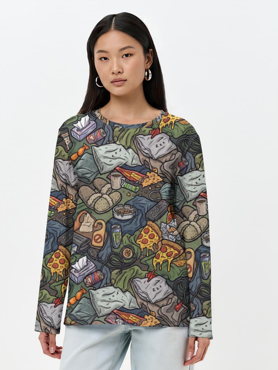 Women's long sleeve shirt. Cotton