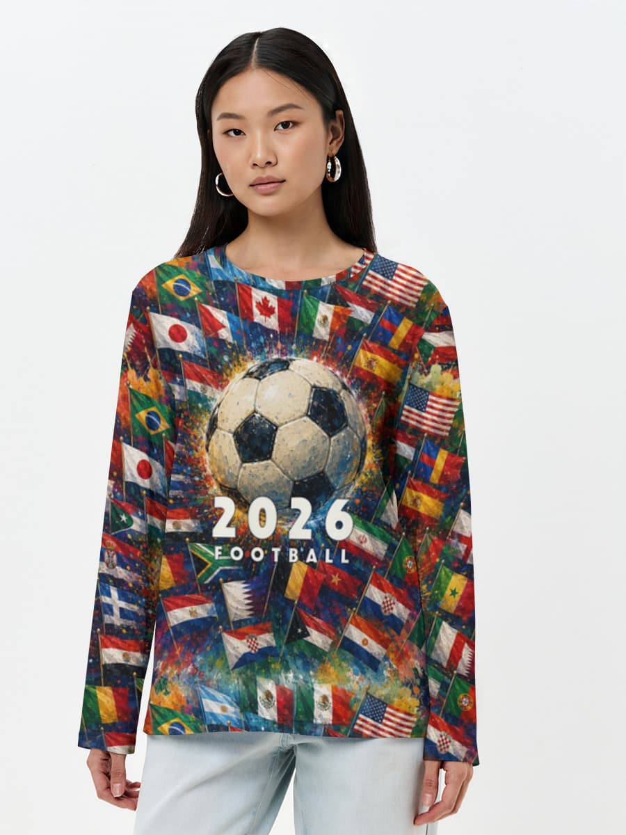 Women's long sleeve shirt. Cotton