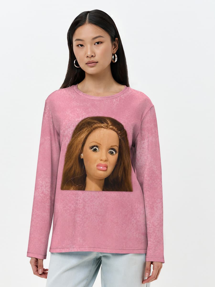 Women's long sleeve shirt. Cotton