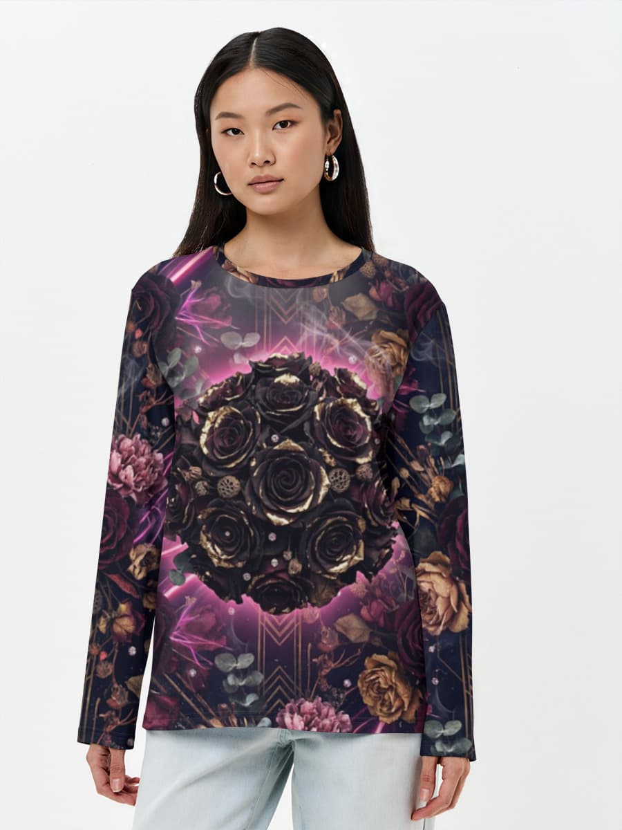 Women's long sleeve shirt. Cotton