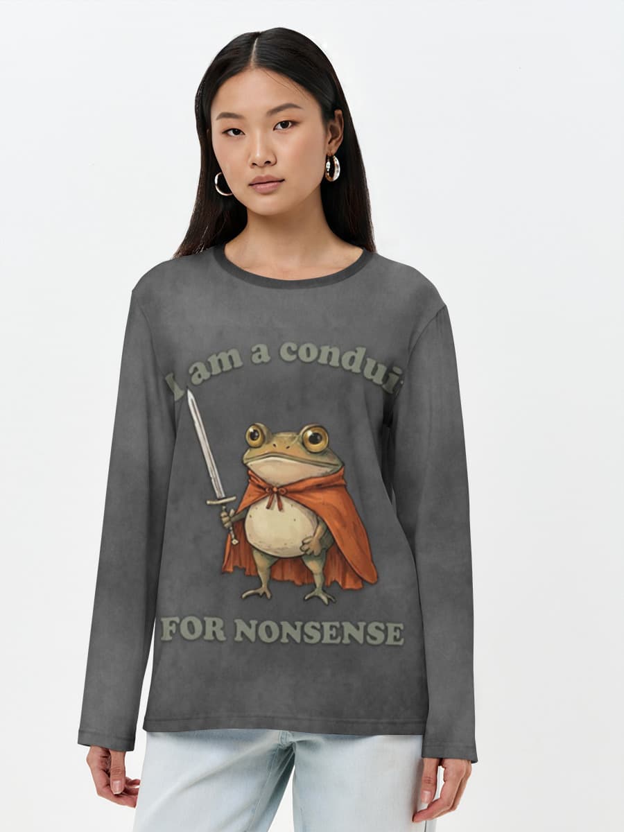 Women's long sleeve shirt. Cotton