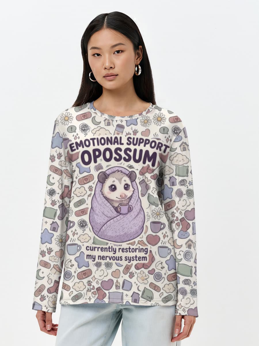 Women's long sleeve shirt. Cotton