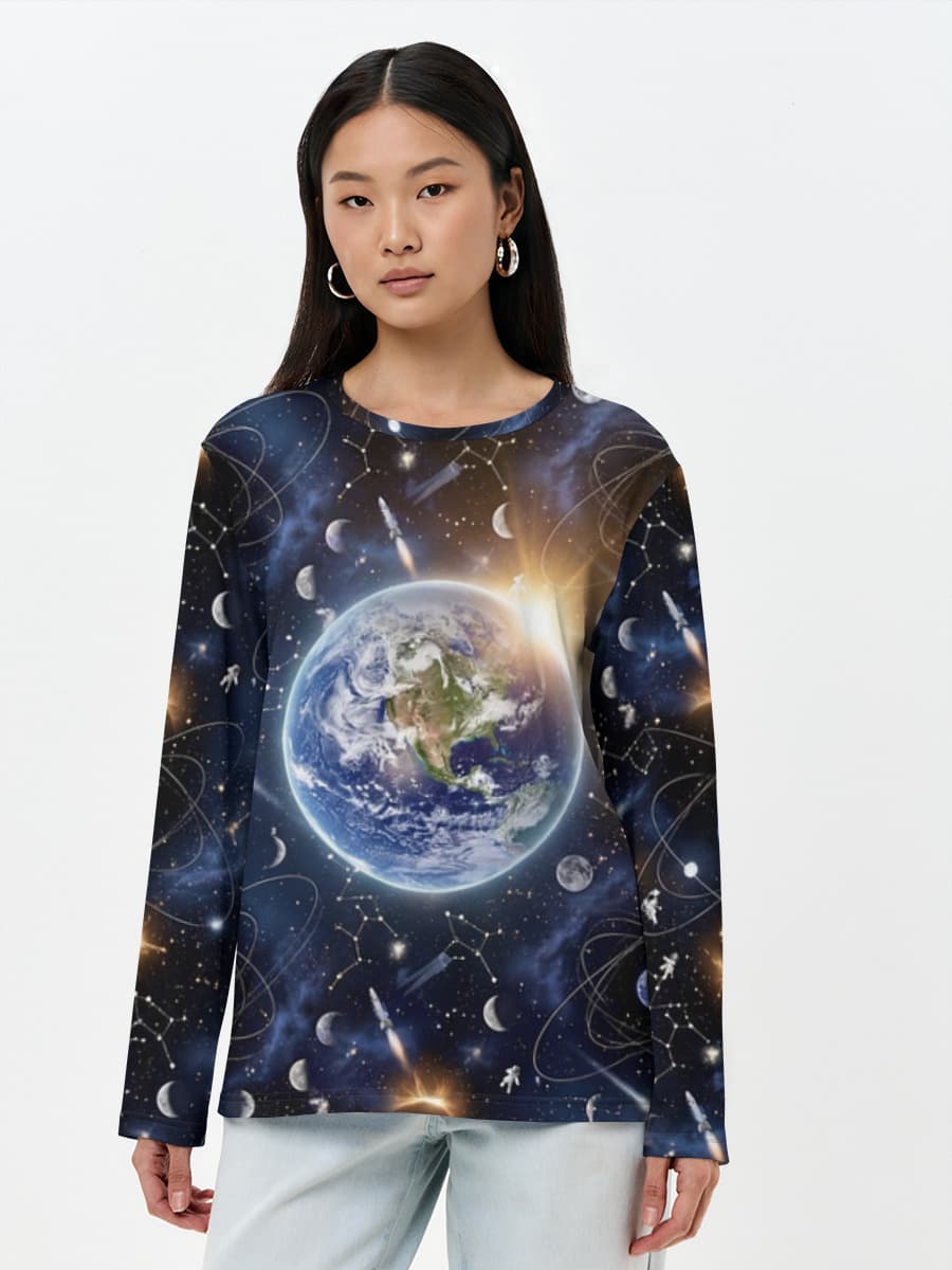 Artemis II — Pale Blue Dot Space Allover