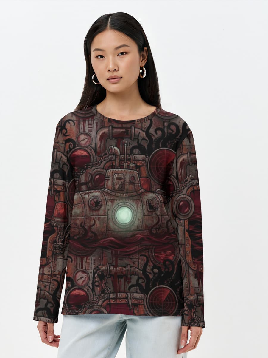 Women's long sleeve shirt. Cotton
