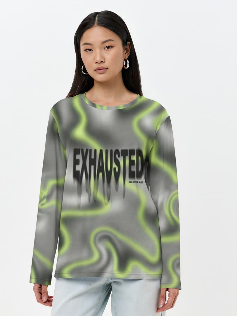 Women's long sleeve shirt. Cotton
