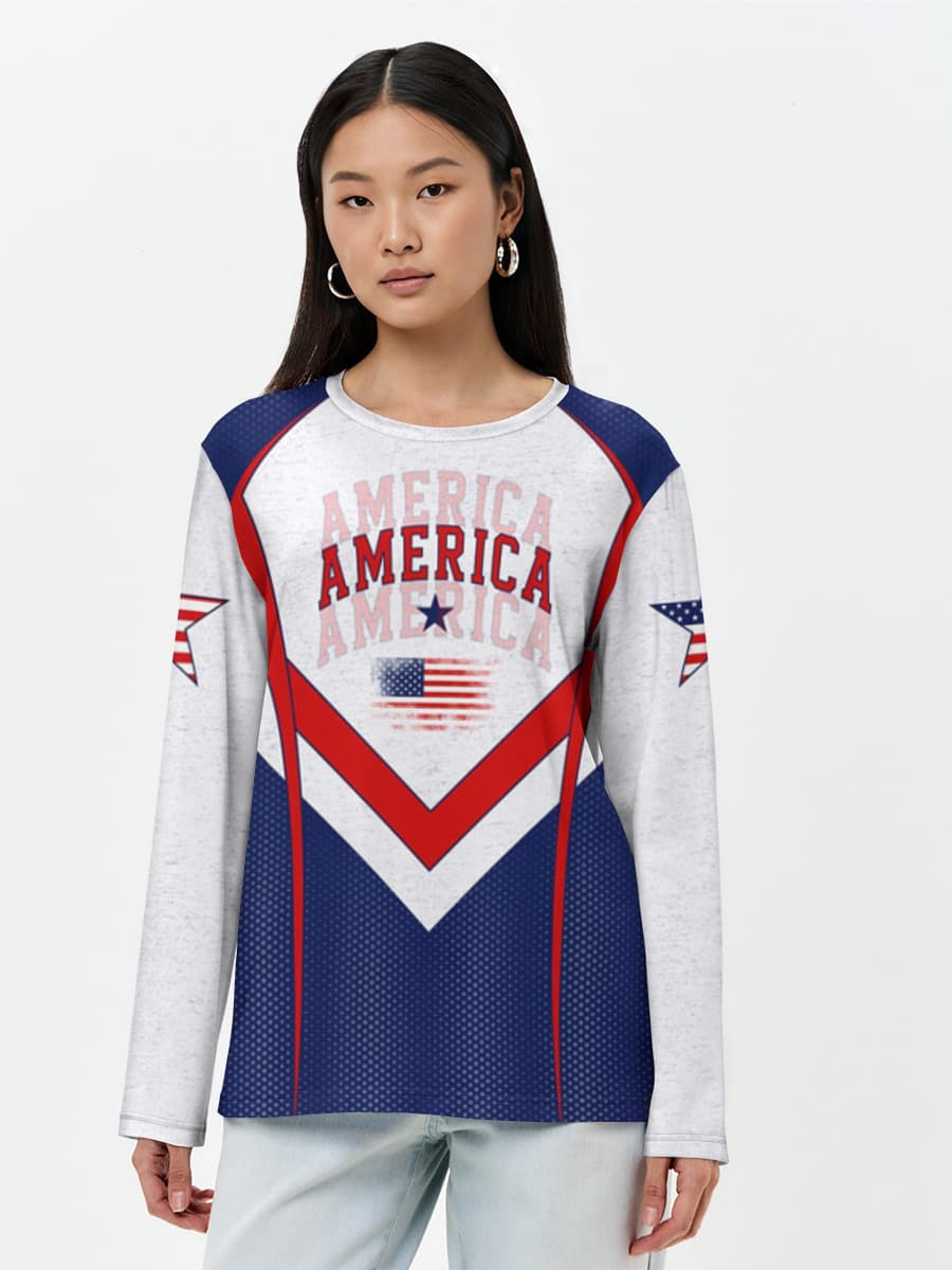 Women's long sleeve shirt. Cotton