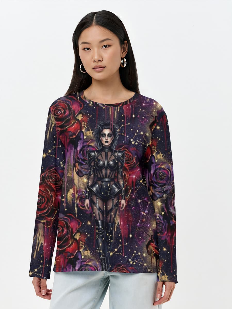 Women's long sleeve shirt. Cotton