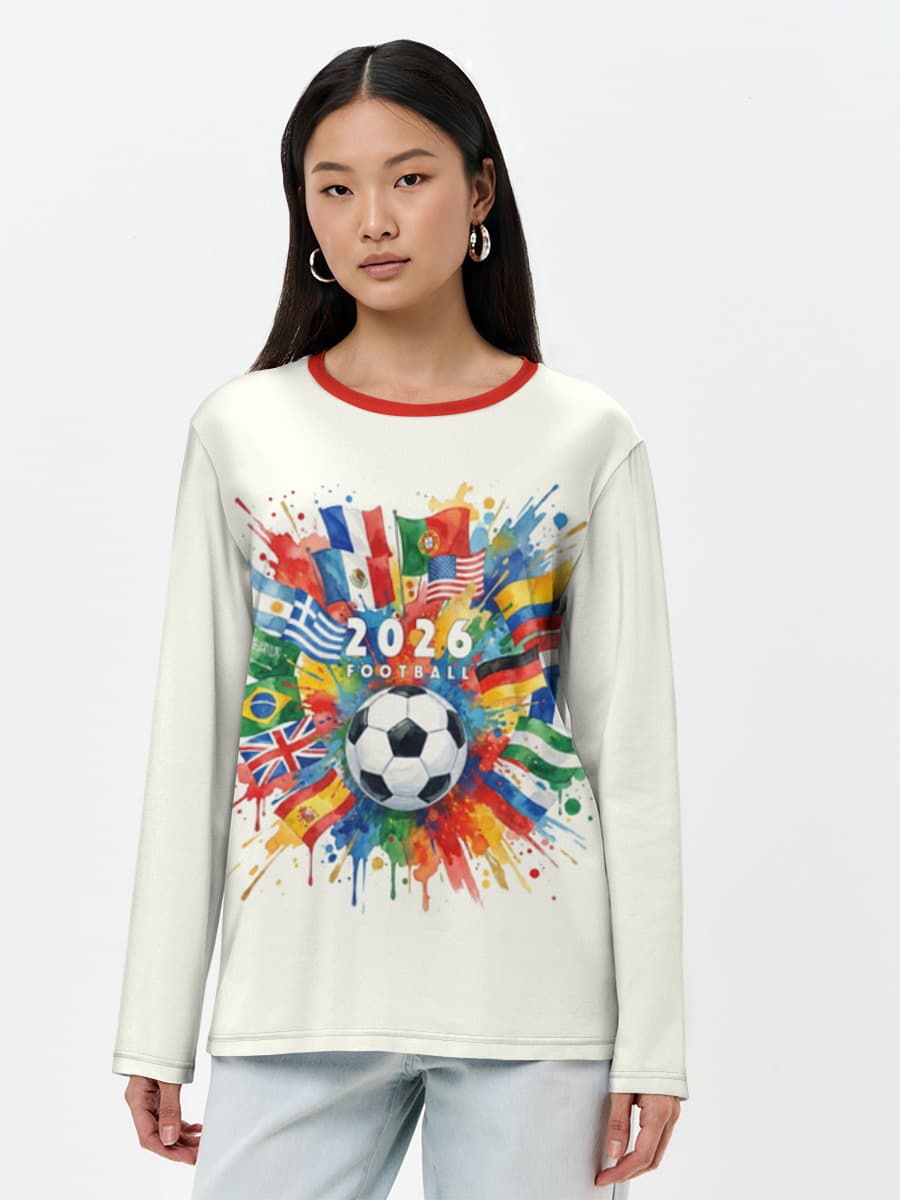 Women's long sleeve shirt. Cotton