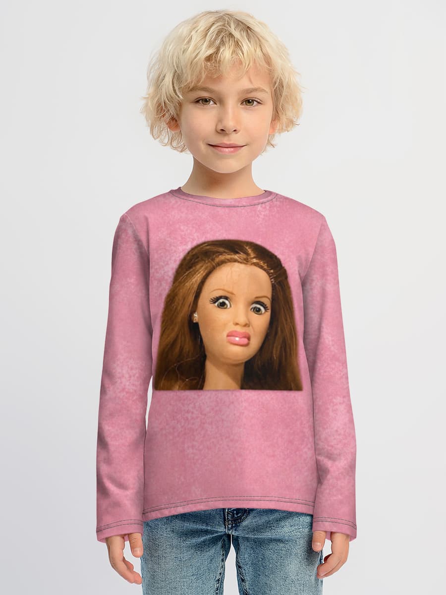 Children's cotton long sleeve shirt