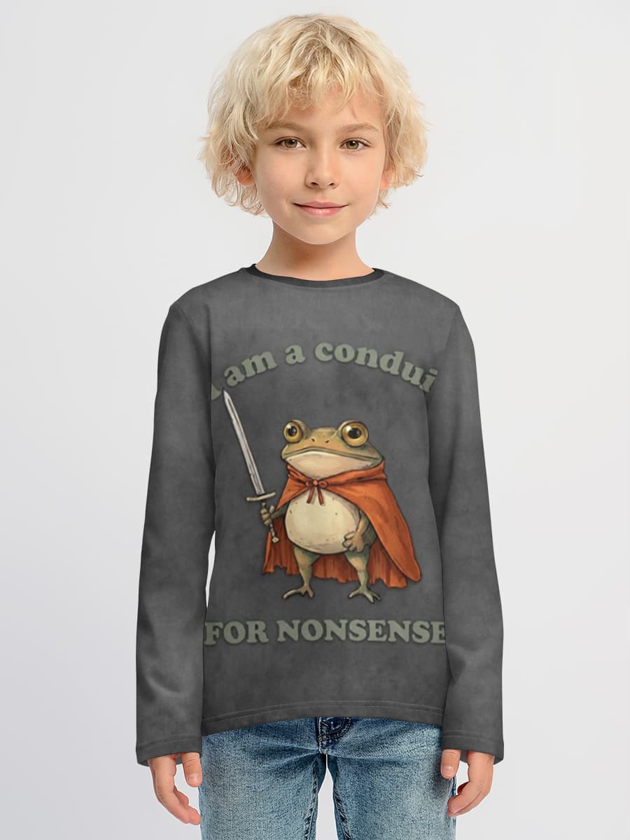 Children's cotton long sleeve shirt