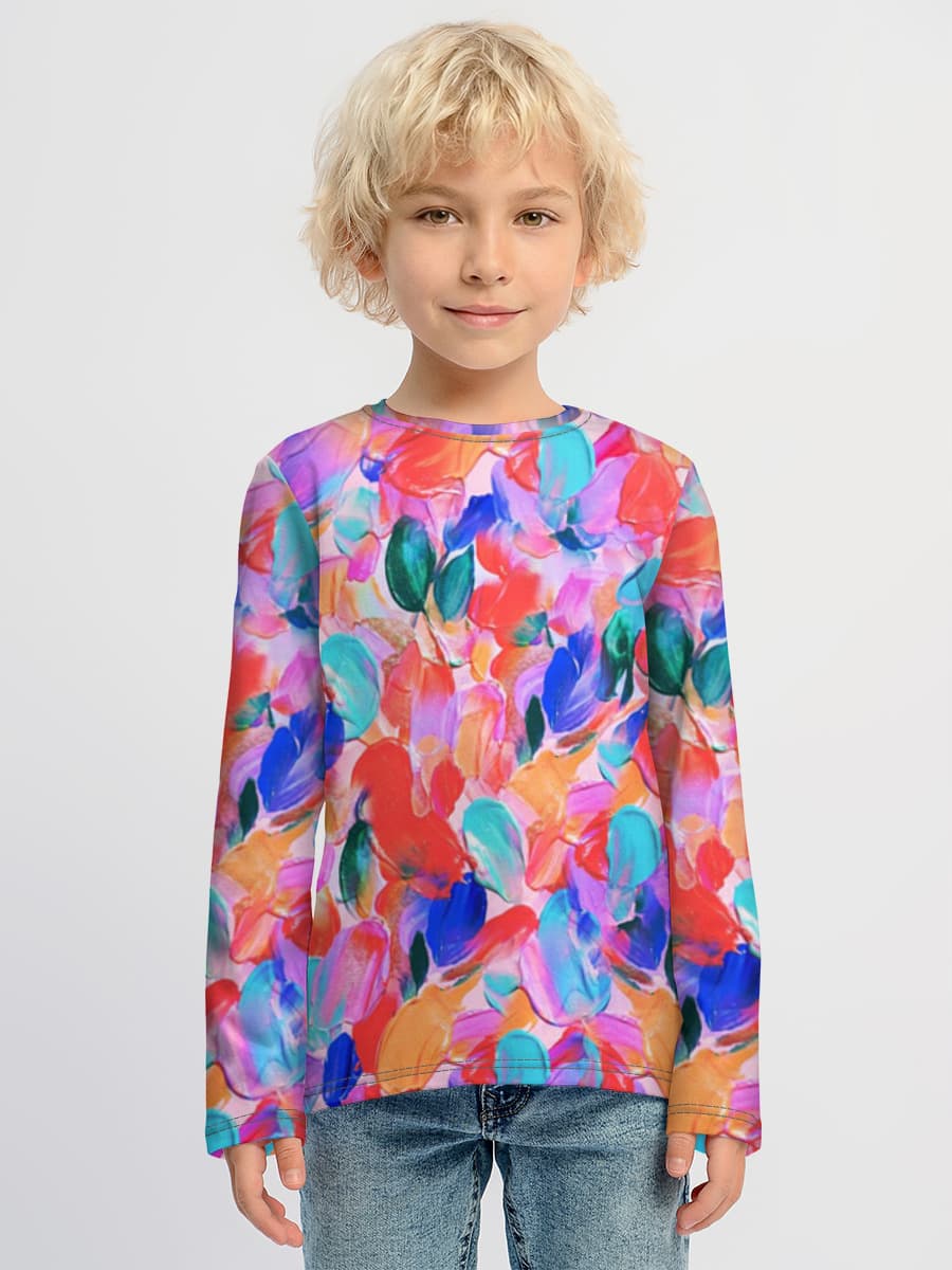 Children's cotton long sleeve shirt