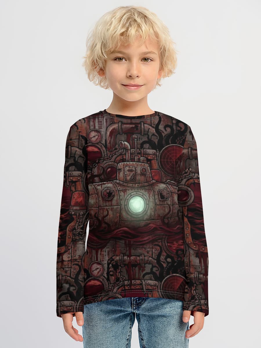 Children's cotton long sleeve shirt