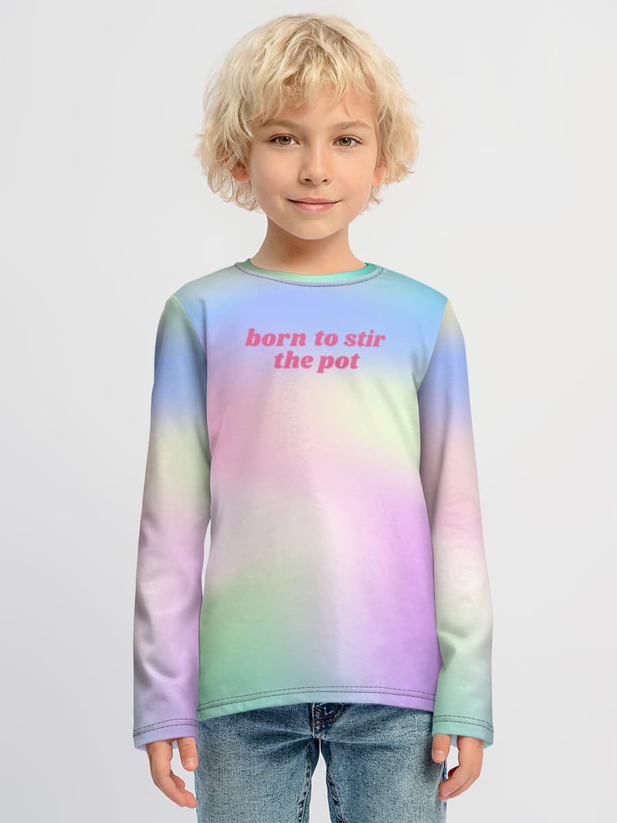 Children's cotton long sleeve shirt