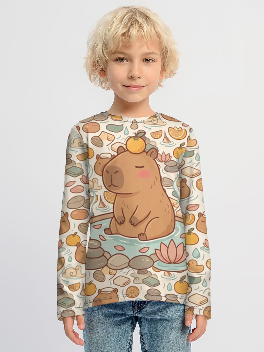 Children's cotton long sleeve shirt