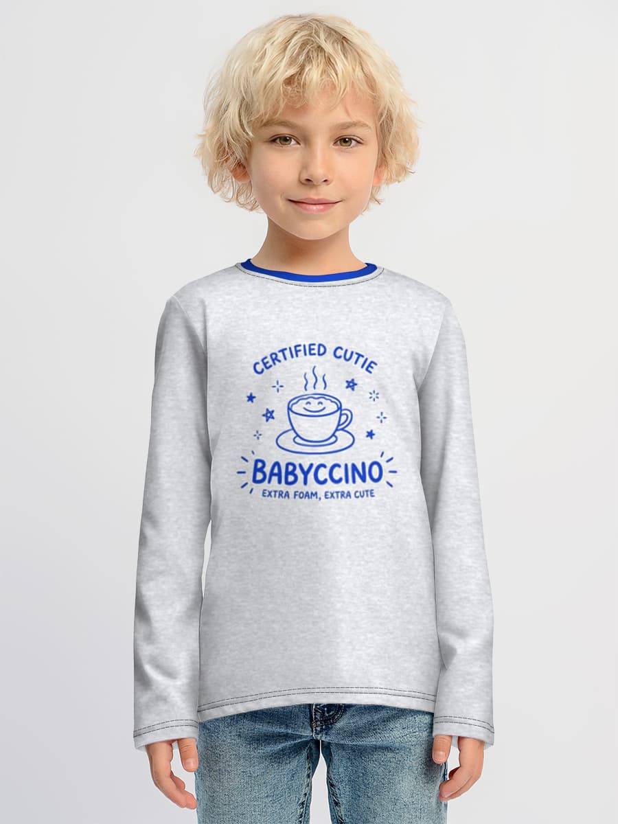 Children's cotton long sleeve shirt