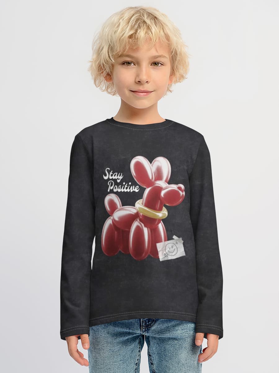 Children's cotton long sleeve shirt
