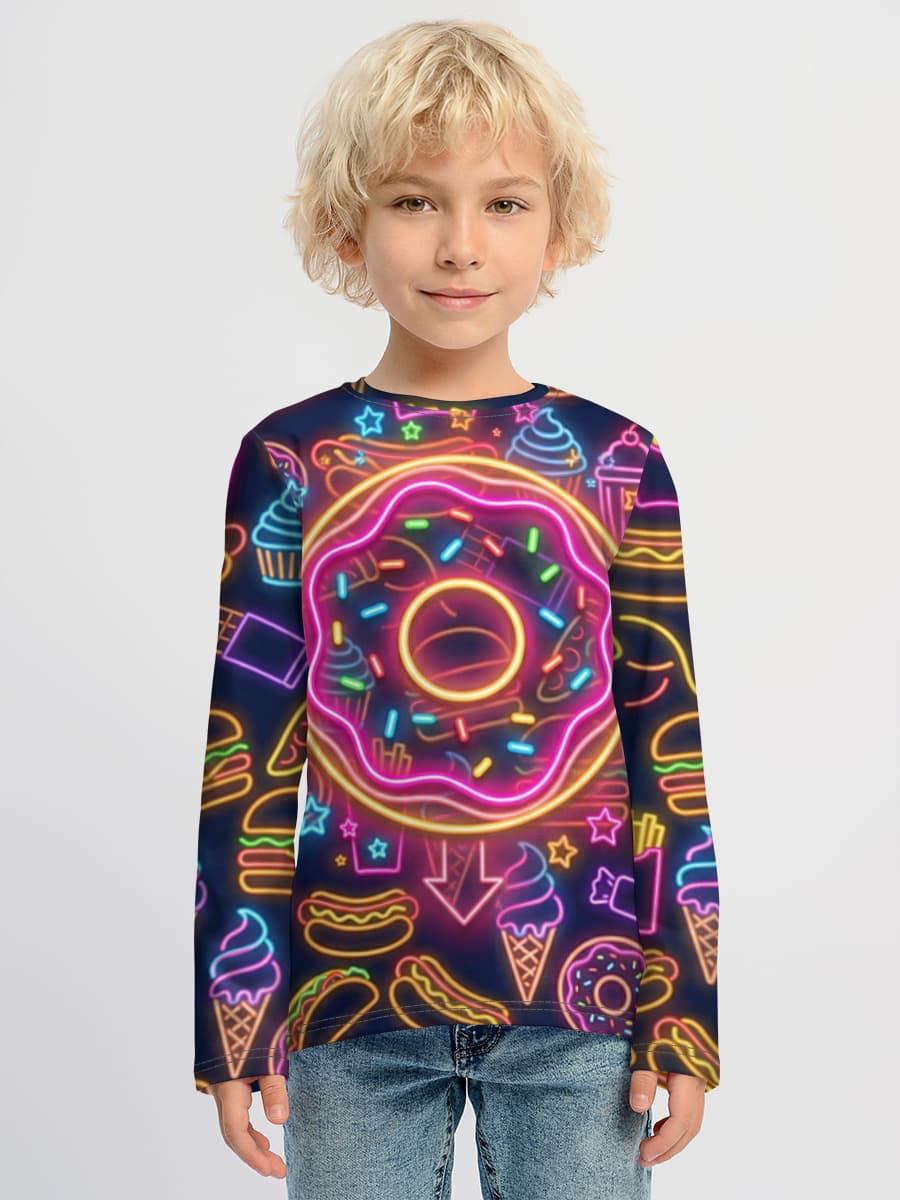 Children's cotton long sleeve shirt