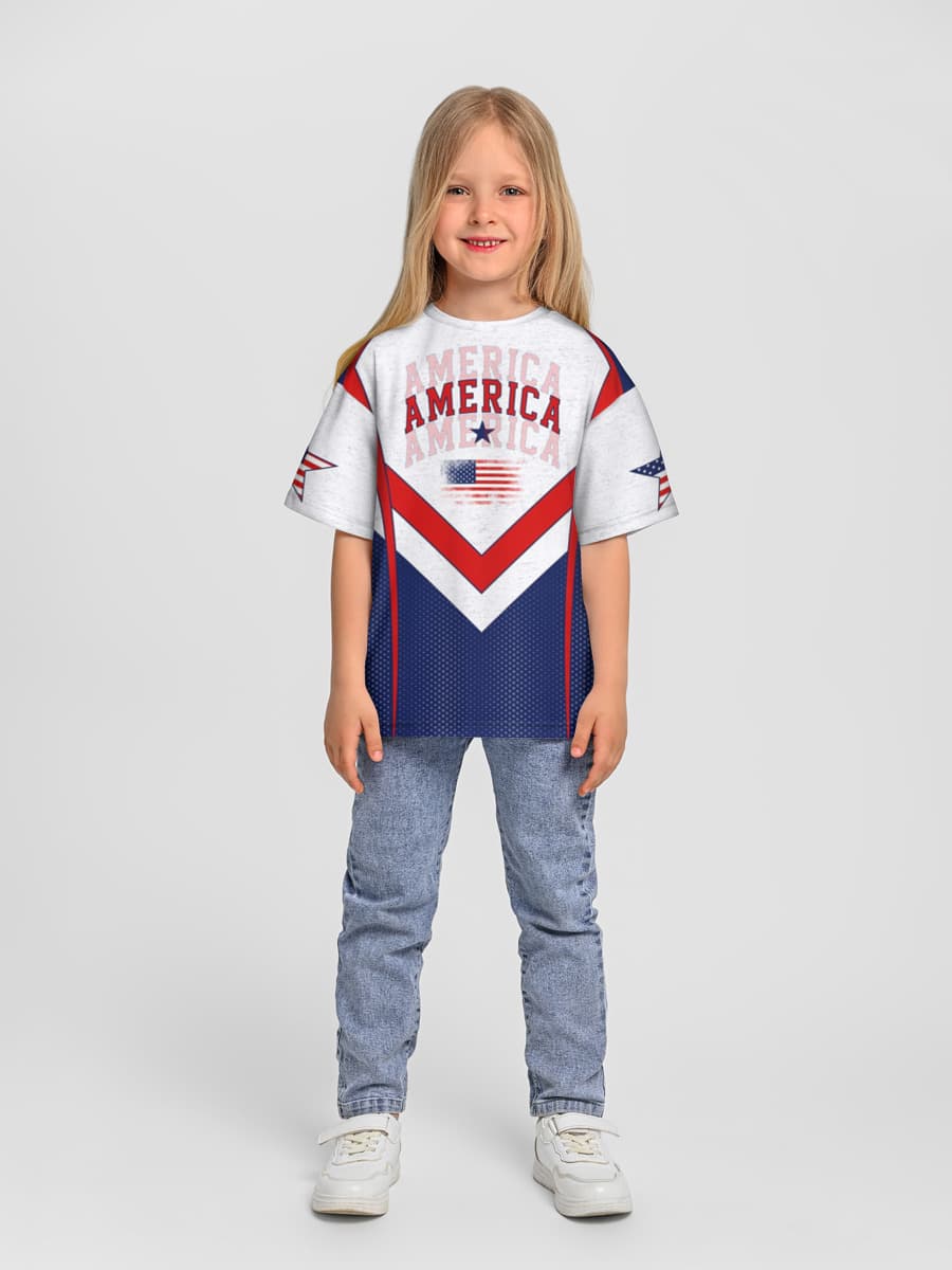 America Flag Graphic