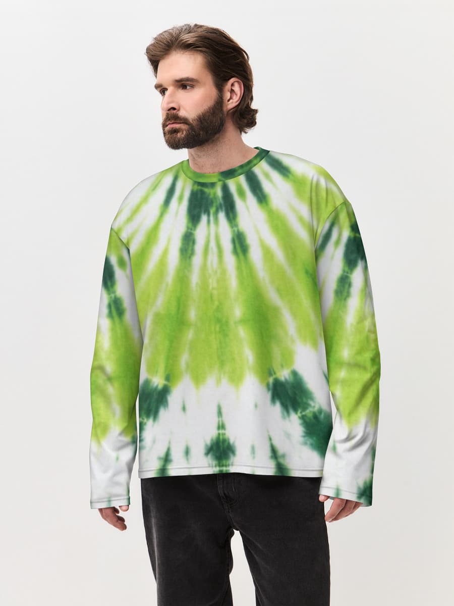 Men's oversized cotton long sleeve