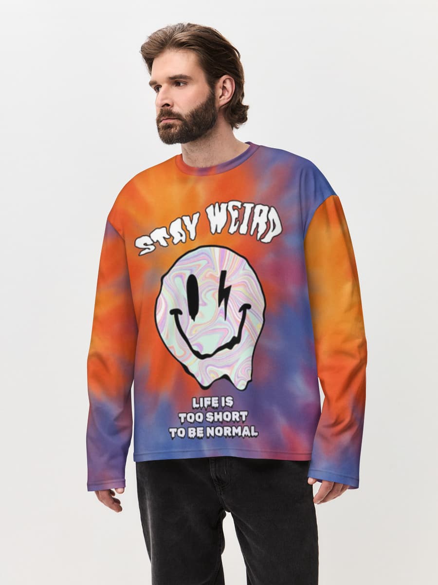 Men's oversized cotton long sleeve
