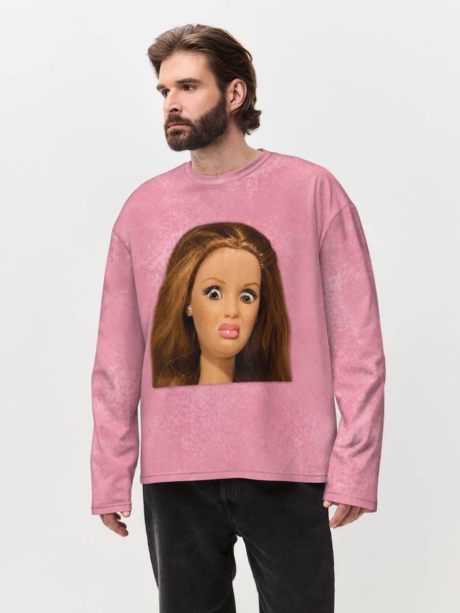 Men's oversized cotton long sleeve