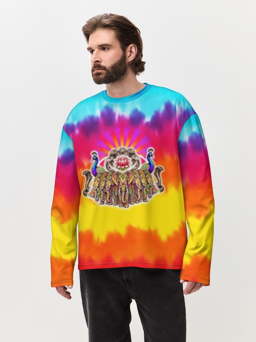 Bright Elephants Multicolour Tie Dye