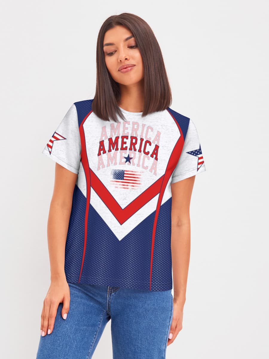 America Flag Graphic