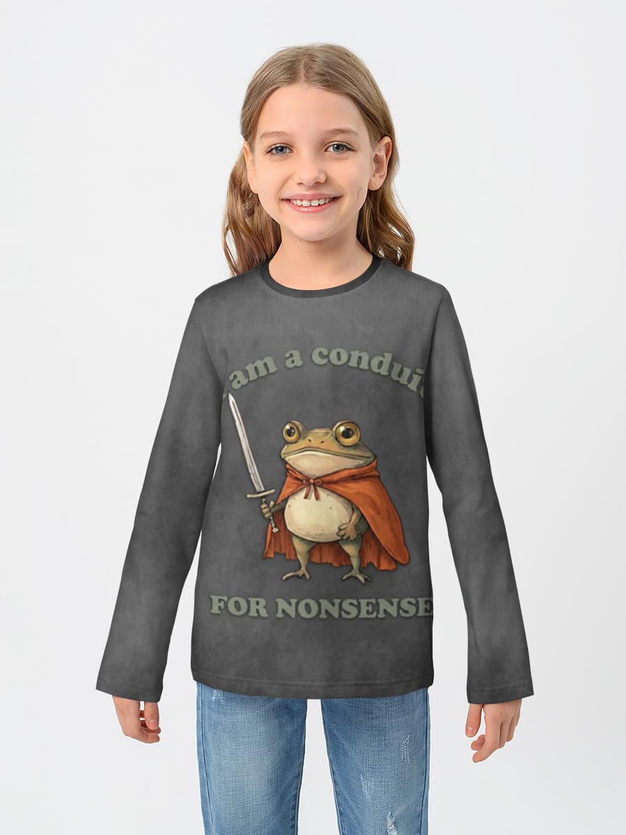 Children's cotton long sleeve shirt