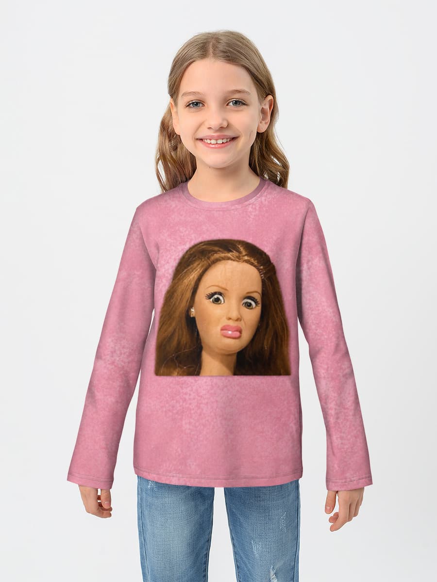 Children's cotton long sleeve shirt