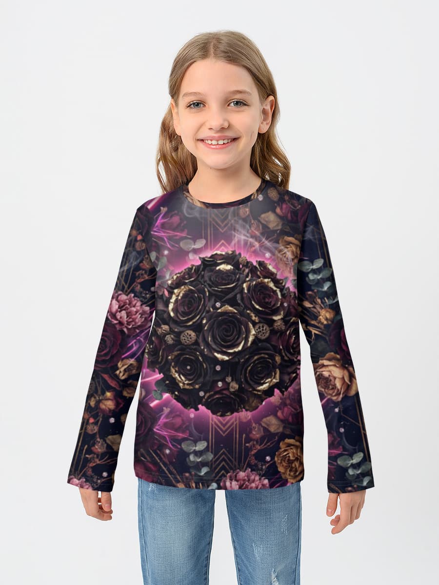 Children's cotton long sleeve shirt