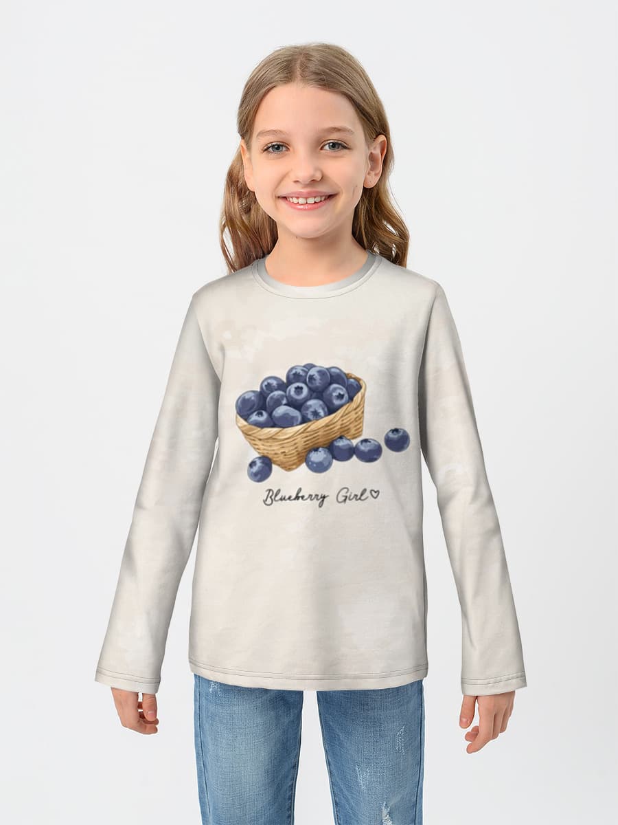 Children's cotton long sleeve shirt