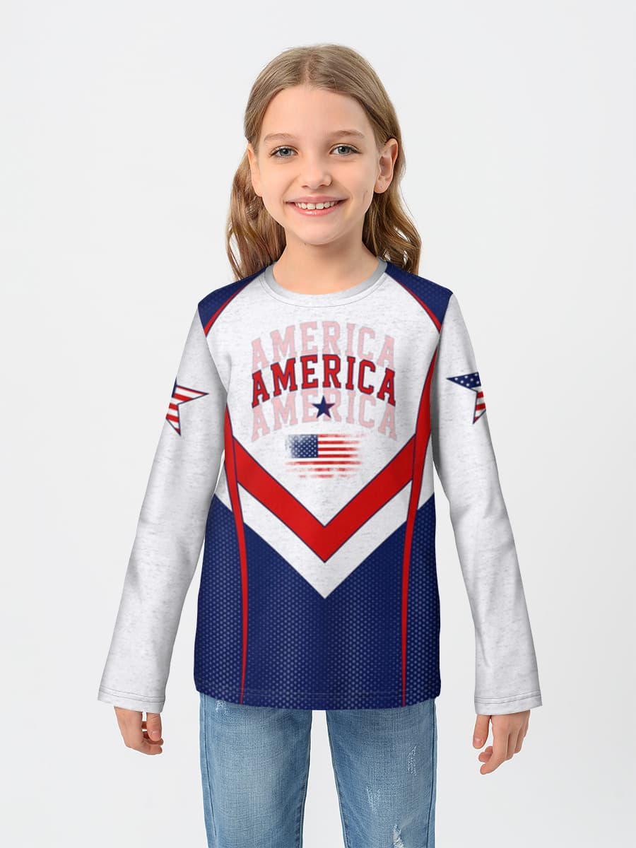 America Flag Graphic