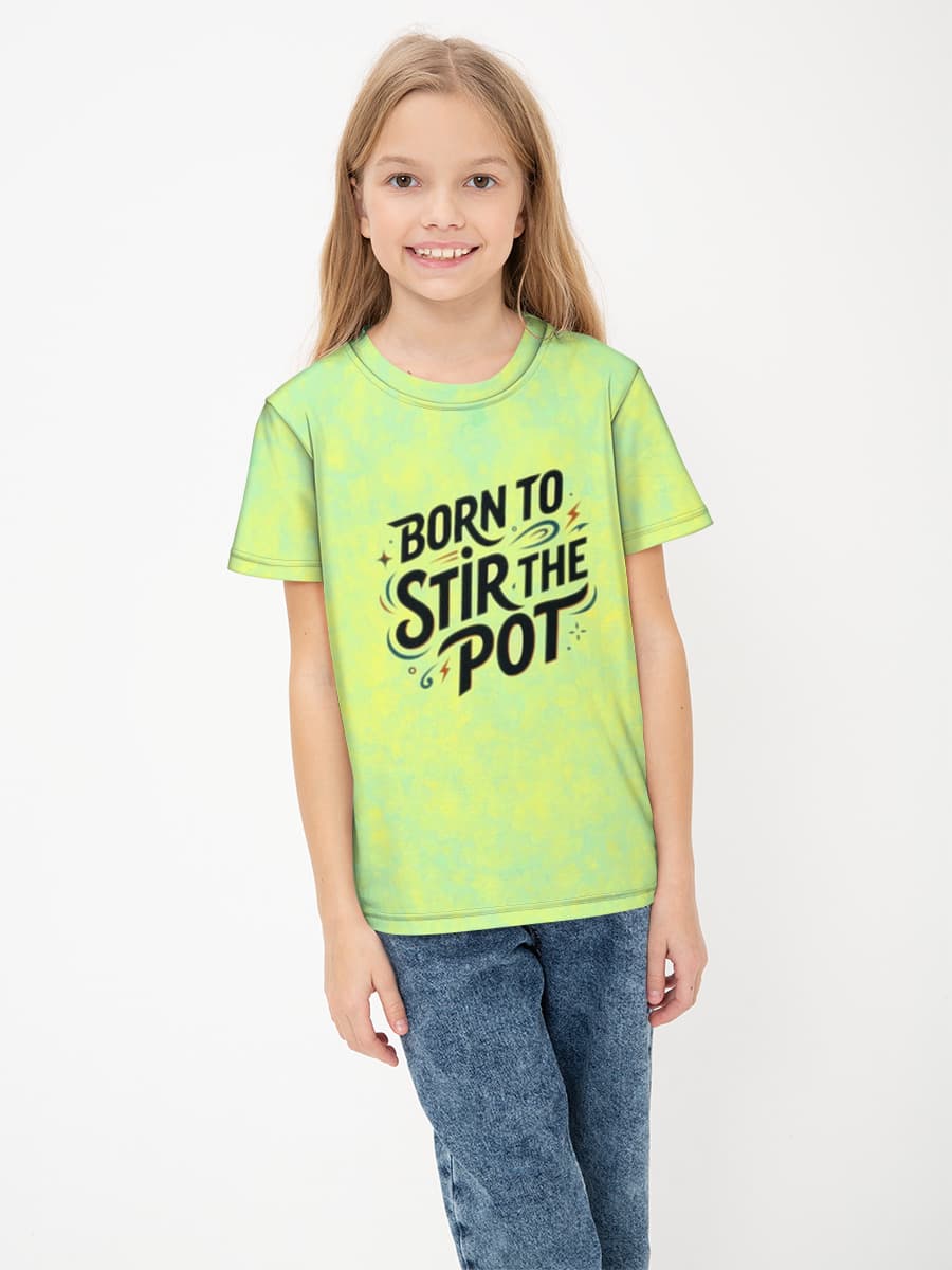 Children's cotton T-shirt (for girls. Copy)