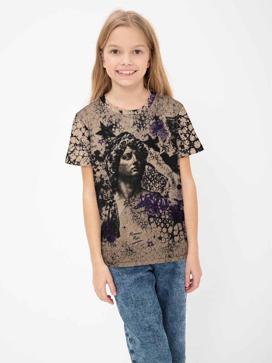 Children's cotton T-shirt (for girls. Copy)