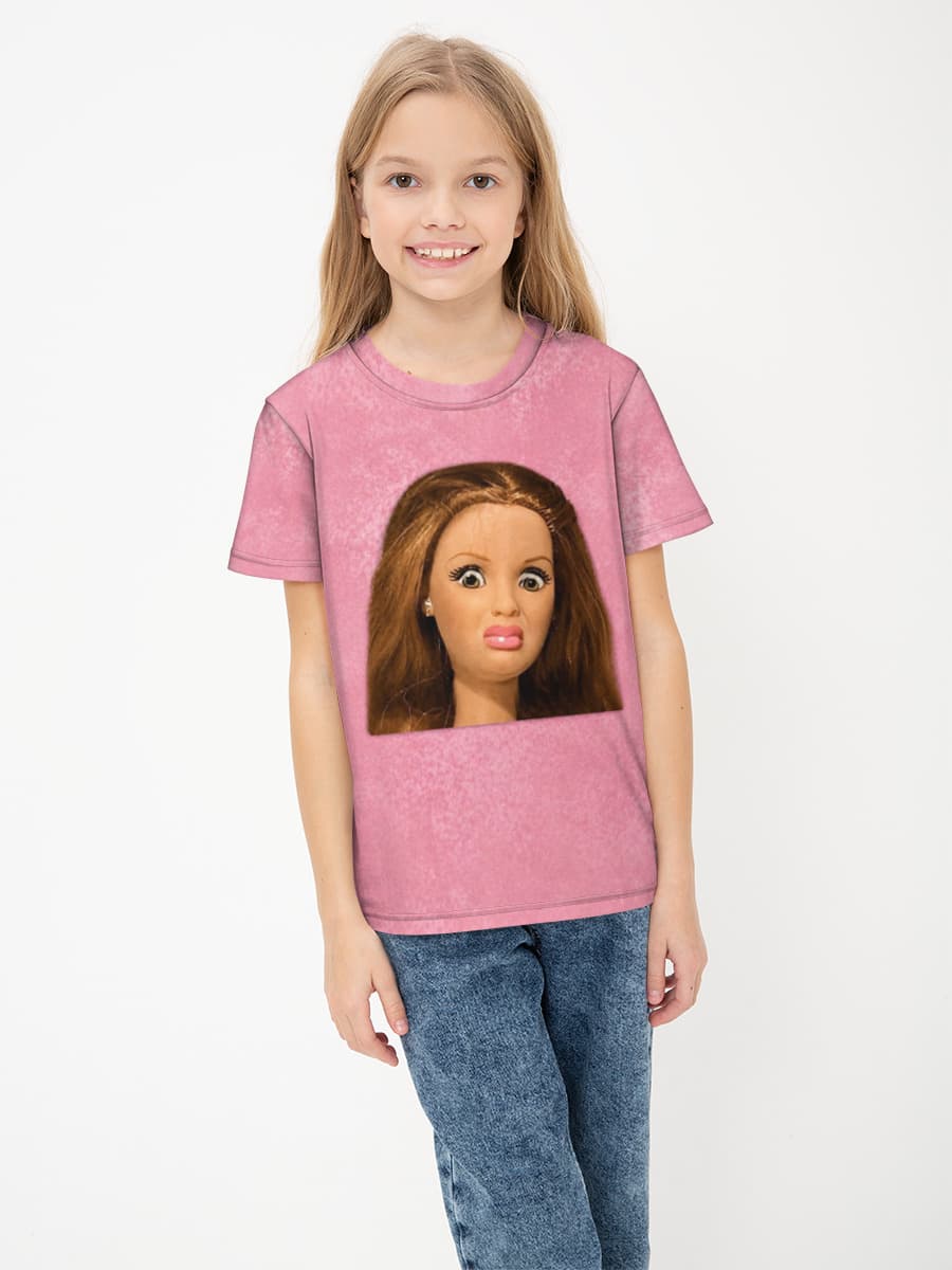Children's cotton T-shirt (for girls. Copy)