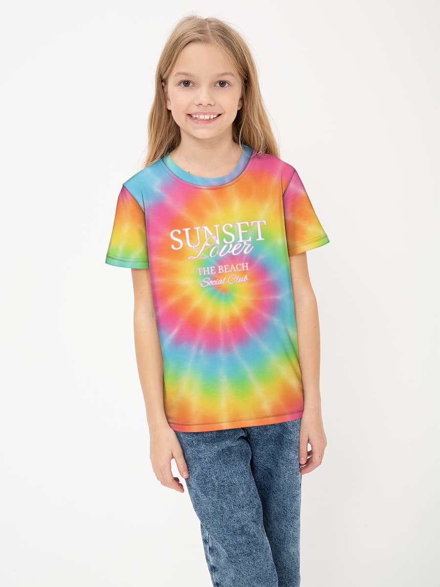 Children's cotton T-shirt (for girls. Copy)